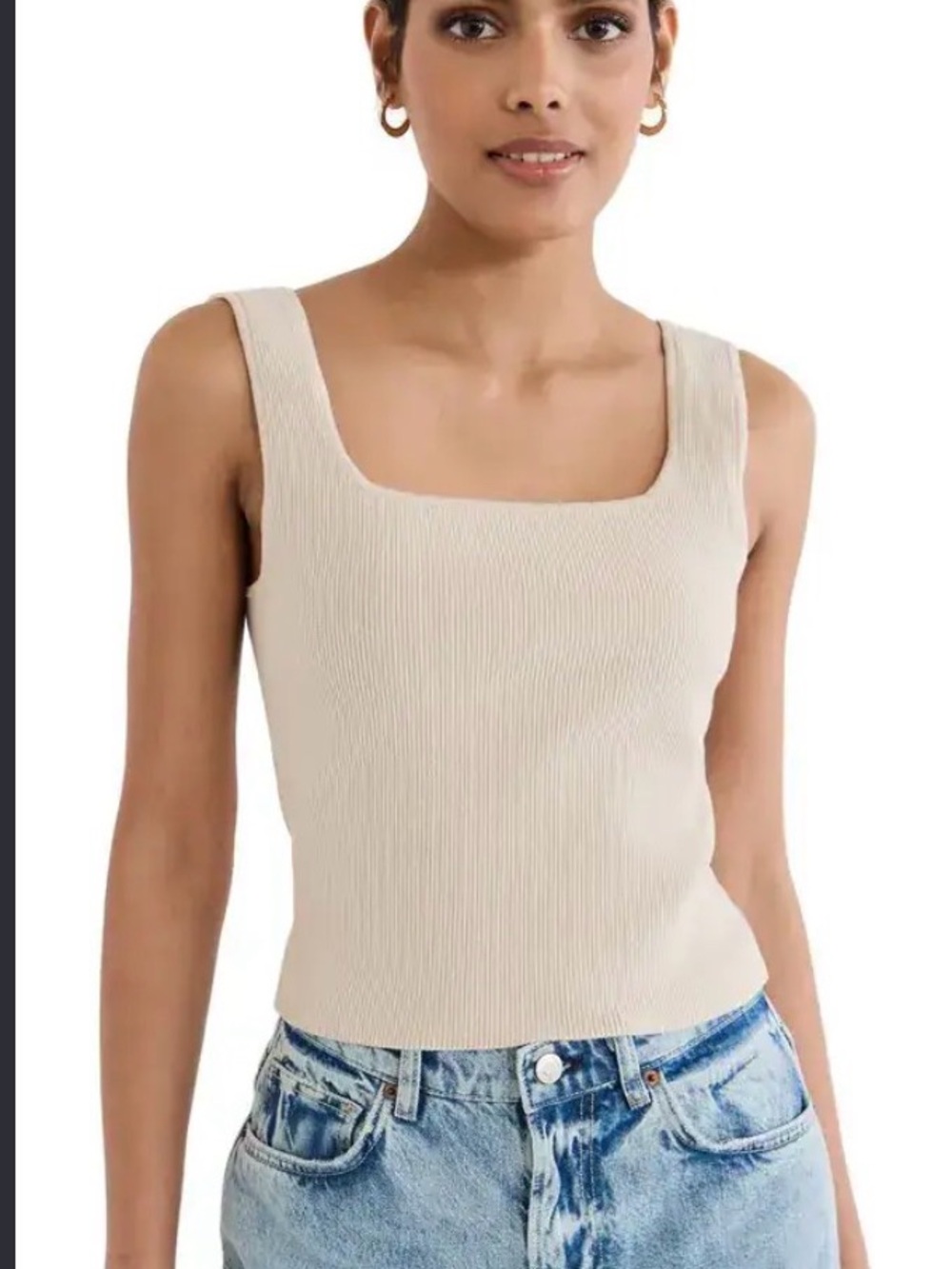 Reformation Julia Ribbed Sweater Tank